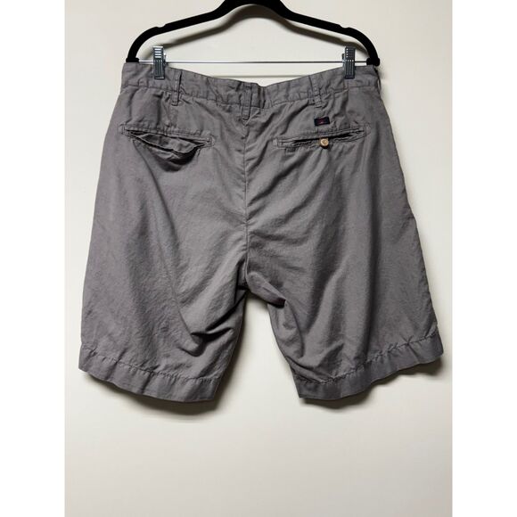 FAHERTY Linen/Cotton Blend Gray Shorts, Sz 34 - Picture 4 of 9